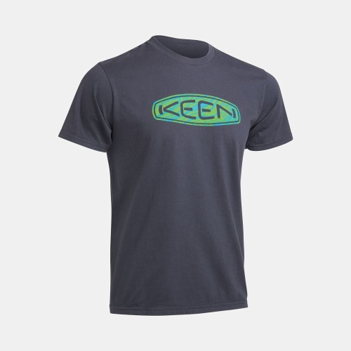 Keen Vêtements En Ligne | T-Shirts Keen Geode Logo Homme Bleu Marine (FRC268470)